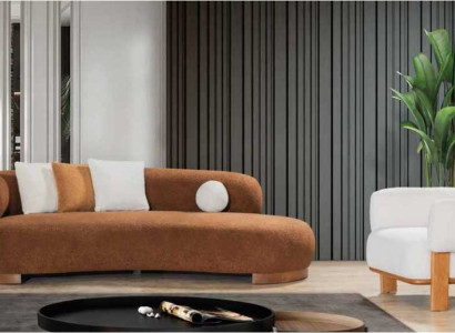 Modern textile sofa set three seater + armchair luxury couch living room